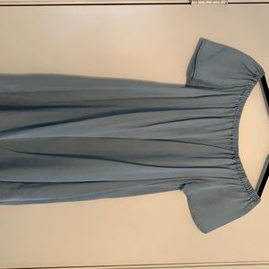 Off the Shoulder Denim Dress